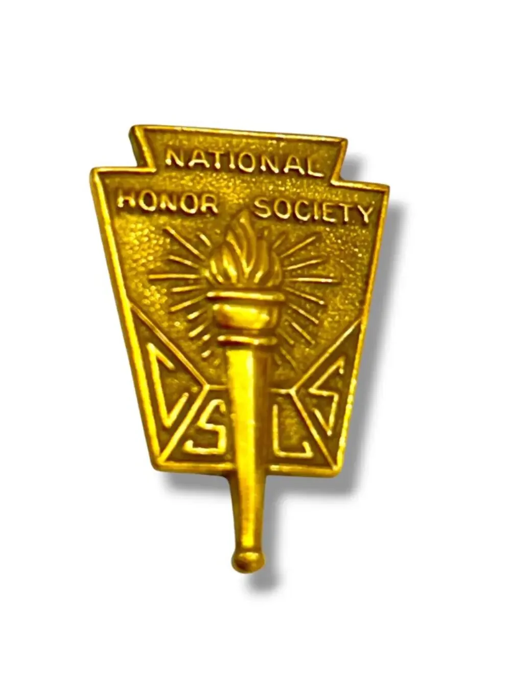 Vintage Goldtone National Honor Society Lapel Pin .75